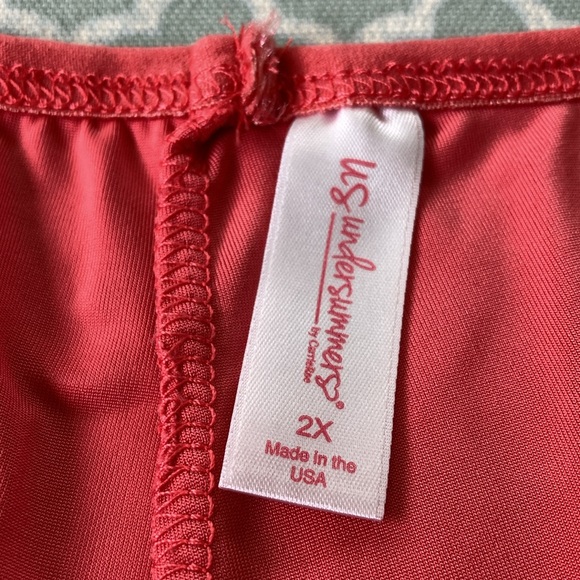 Undersummers Coral Lace Trim Fusion Slipshort 2X - Picture 3 of 6